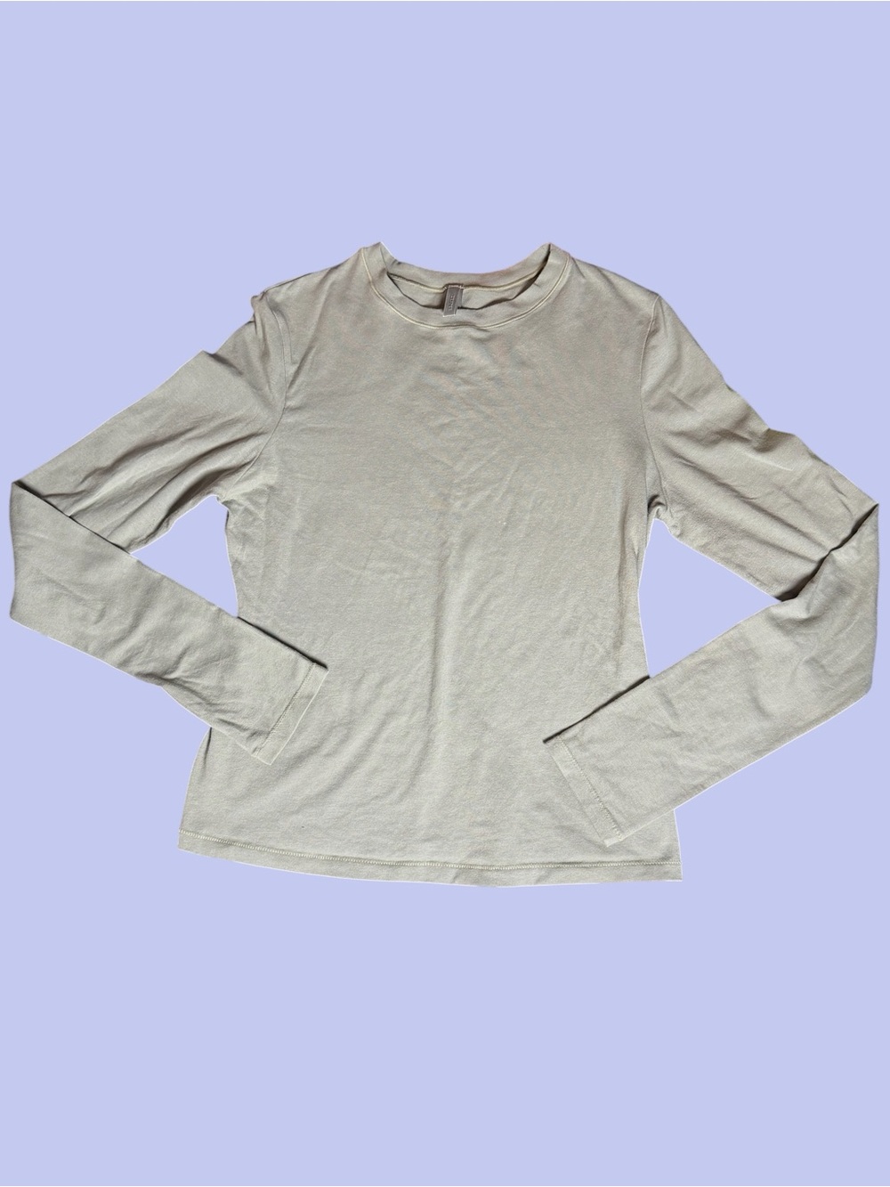 SKIMS Long Sleeve Crew neck T-shirt Large